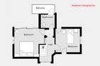  (14) Villa Kunterbunt am See in Schweden - 2 Häuser in einem Paket Smaland - Haupthaus: Grundriss des Obergeschoss