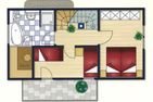  Haus Nr. 40, Ferienhaus Deichgraf  - Grundriss