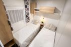  (49) Haus auf Rädern am See mit Boot, Badestelle, Sauna und Zaun Smaland - Schlafzimmer 2 mit 2 Einzelbetten