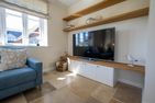  Nordseehaus Föhr Hausteil 1 Borgsum - Wohnzimmer