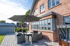  Nordseehaus Föhr Hausteil 1 Borgsum - Terrasse