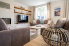  Nordseehaus Föhr Hausteil 2 Borgsum - Wohnzimmer
