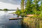  (43) Kleines weißes Ferienhaus am See Ingarpasjön in Schweden Smaland - 