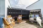  HP 4-5 / Kbm 2 FW Hafenperle, App. 40 Ostseeresort Olpenitz - Terrasse
