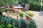  Haus Jungnamen Sand Whg. 14 Wittdün - Terrasse am Haus Jungnamensand in Wittdün auf Amrum