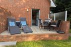 Haus Friesenglück Whg. Seepferdchen Alkersum - Terrasse