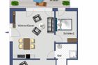 Inselzeit Wohnung 1 Büsum - Grundriss