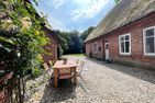  Ferienwohnung Thorge OG Hof Döttgebüll Nordfriesland - Garten