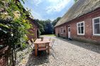  Ferienwohnung Clara Hof Döttgebüll Nordfriesland - Terrasse