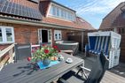  Ferienhaus Dat groote Diekhuus Rodenäs Nordfriesland - Terrasse