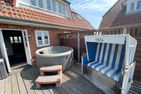  Ferienhaus Dat groote Diekhuus Rodenäs Nordfriesland - Terrasse