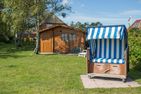  Haus Pesel - Abendsonne Norddorf - Garten und Strandkorb Ferienwohnung Abendsonne im Haus Pesel