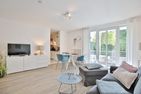 Ferienanlage Bergstraße 62 Ferienhaus Bergstraße 62 Appartement 5 Tide am Park Timmendorfer Strand - Wohnzimmer