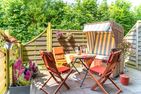  Ferienwohnung Rote Koje Dagebüll Nordfriesland - Terrasse