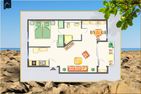 Seeblick Anlage App. Leuchtturm Ostseebad Koserow - Grundriss