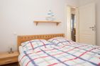  Koje - Hüs in Lee Süddorf - Doppelbett der Ferienwohnung Koje