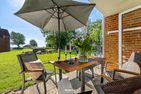  Ferienwohnung Schmuckstück mit Meerblick Kronsgaard Geltinger Bucht - Terrasse
