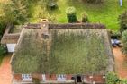  Reetdachhaus Holländerdeich Fahretoft Nordfriesland - Vogelperspektive