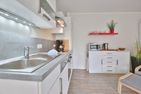 Feriendomizil Strandblick Feriendomizil Strandblick Appartement 2 MeerSonne Haffkrug - Küche / Küchenzeile