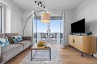  Ferienwohnung Strandfeder Olpenitz Ostseeresort Olpenitz - Wohnzimmer