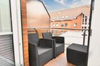 Residenz Rosengrund Rosengrund O3 Büsum - Balkon