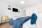  Ferienwohnung Strandkörbchen Olpenitz Ostseeresort Olpenitz - Schlafzimmer