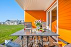  Ferienwohnung Knuts Koje Olpenitz Ostseeresort Olpenitz - Terrasse