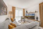  Ferienwohnung Hart Backbord Kölpinsee - Wohnzimmer