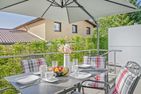  Ferienhaus Nordwind Kölpinsee - Terrasse
