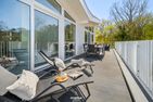  Ferienwohnung Penthouse ''Kapitänsloge'' Priwall Travemünde Travemünde - Balkon
