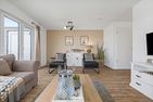  Ferienhaus Hamptons Beach House Olpenitz  - Wohnzimmer