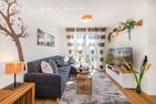  Ferienwohnung Sonnenblick am Haff Zirchow An der Haffküste - Wohnzimmer
