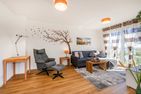  Ferienwohnung Sonnenblick am Haff Zirchow An der Haffküste - Wohnzimmer