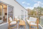  Ferienwohnung Stettiner Waterlelie Zirchow An der Haffküste - Balkon