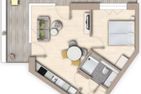  Ferienwohnung TheViewA04 Dagebüll Dagebüll - Grundriss
