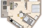  Ferienwohnung TheViewA14 Dagebüll Dagebüll - Grundriss