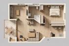 Seeblick Anlage App. Kunstquartier Koserow - Grundriss