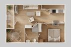 Seeblick Anlage App. Lachmöwe Koserow - Grundriss