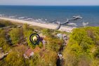 Seeblick Anlage App. Leuchtturm Koserow - Vogelperspektive