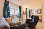  Ferienwohnung Küstenkind direkt am Strand, modern eingerichtet mit Meerblick Bansin - Wohnzimmer