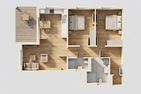  Ferienwohnung Haffmuschel mit Terrasse, Sauna- & Freizeitbereich Zirchow An der Haffküste - Grundriss