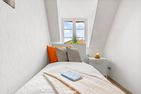  Ferienwohnung Ole - Reet und Erholung - Ringsberg bei Glücksburg Flensburger Förde - Schlafzimmer