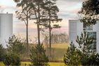  Der Kranich Zirchow An der Haffküste - Gartenblick