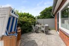  Ferienliebe Strandkoje Wenningstedt - Terrasse