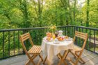  Ferienwohnung SonnenReich Kölpinsee - Balkon