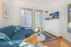  Ferienwohnung Inselnest mit Terrasse & Strandkorb - nur 500 Meter bis zum Strand Koserow - Wohnzimmer