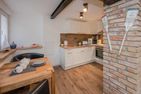  Ferienwohnung Mittschiffs mit Sauna, Whirpool & Garten - nur 500 Meter zum Meer Heringsdorf - Küche / Küchenzeile