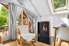  Ferienhaus Kiek in Glücksburg Flensburger Förde - Kamin-/Ofen