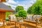 Ferienhaus Kiek in Glücksburg Flensburger Förde - Terrasse