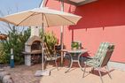  Ferienwohnung Thurbruch mit Sonnenterrasse, ruhig gelegen und perfekt für 4 Personen. Zirchow - Terrasse